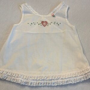 Vintage White Sleeveless 18-24mo Top
